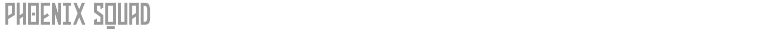 Phoenix Squad font preview